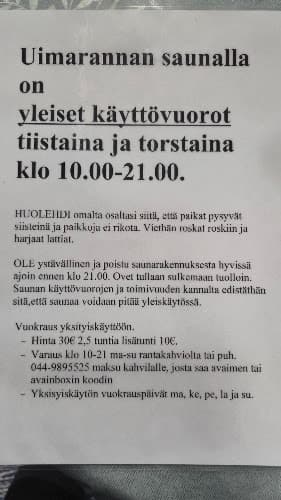 Menkijärven Rantasauna — kuva